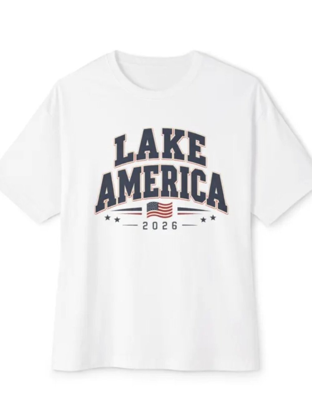 Lake America 2026 Tee  American flag camp style T Shirt
